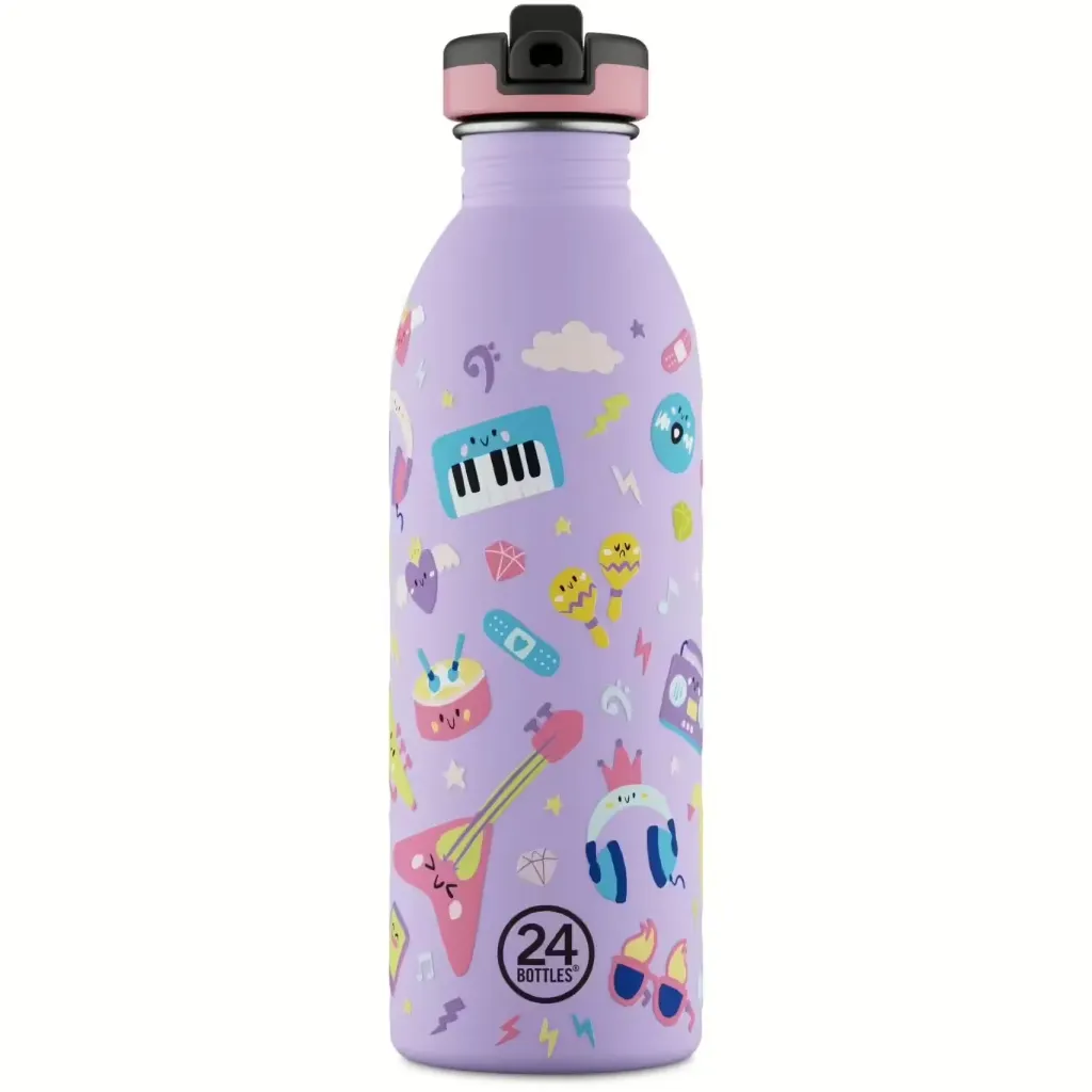 Gourde à motif music - 500Ml - 24Bottles