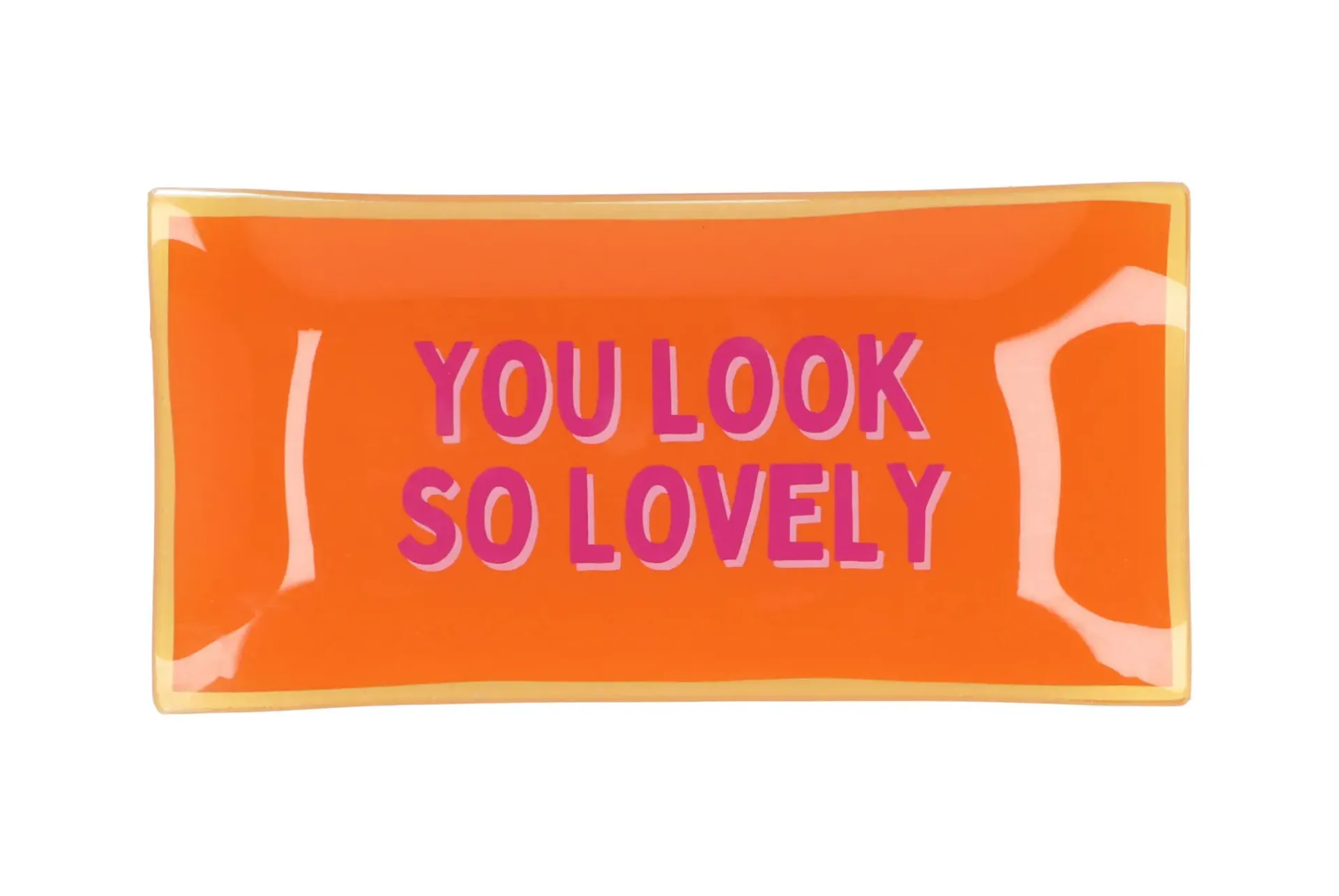 Assiette Rectangulaire avec motif Phrase