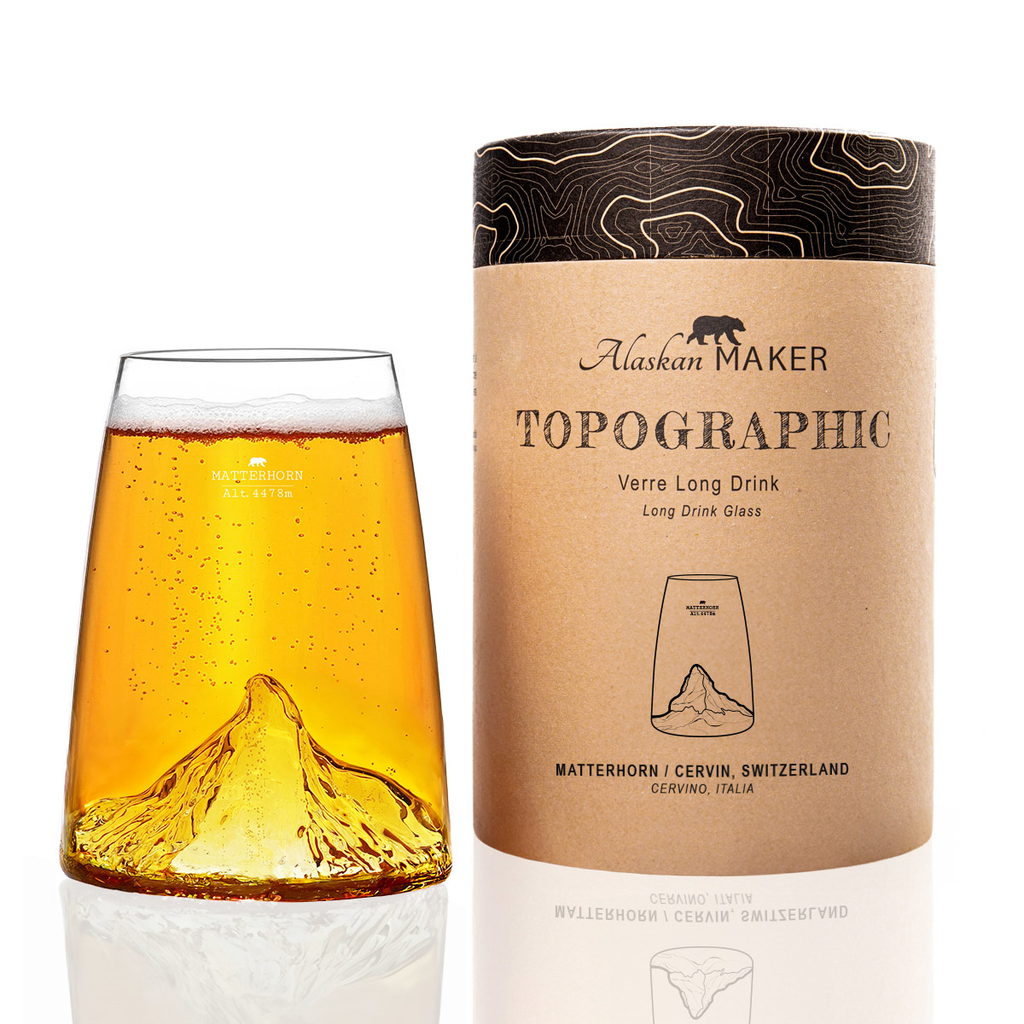 Verre topographique Matterhorn - Cervin - Alaskan Maker