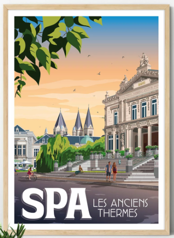Affiche - Spa - Les anciens thermes
