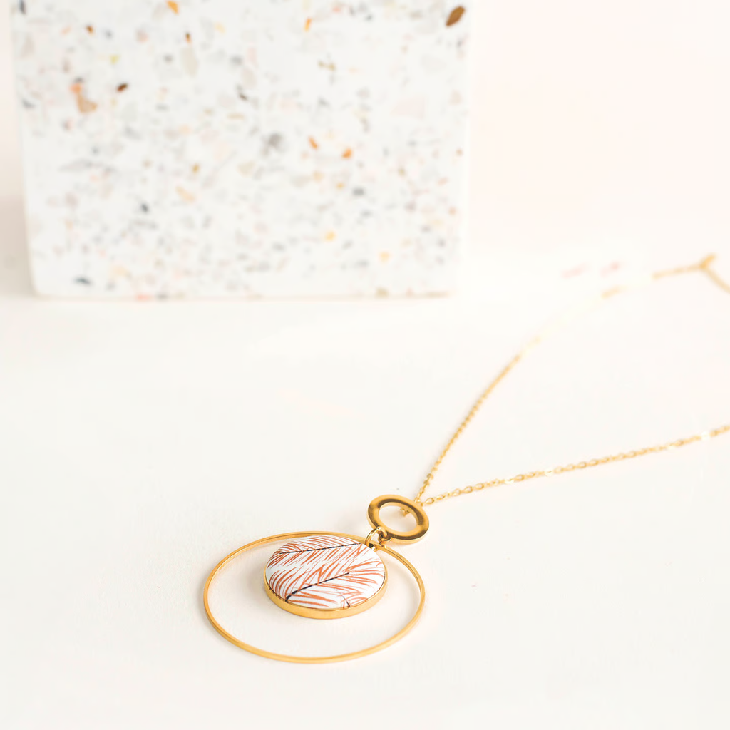 Collier cerclé Doré 42 cm Yaya 