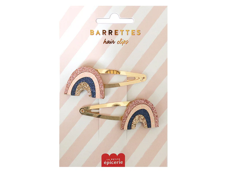 Barrettes cheveux La Petite Epicerie  (Arc-en-ciel)