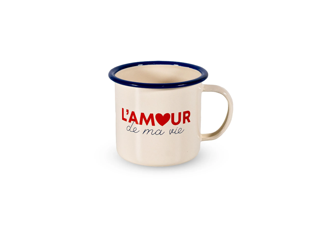  Tasse en tôle émaillée - WD  