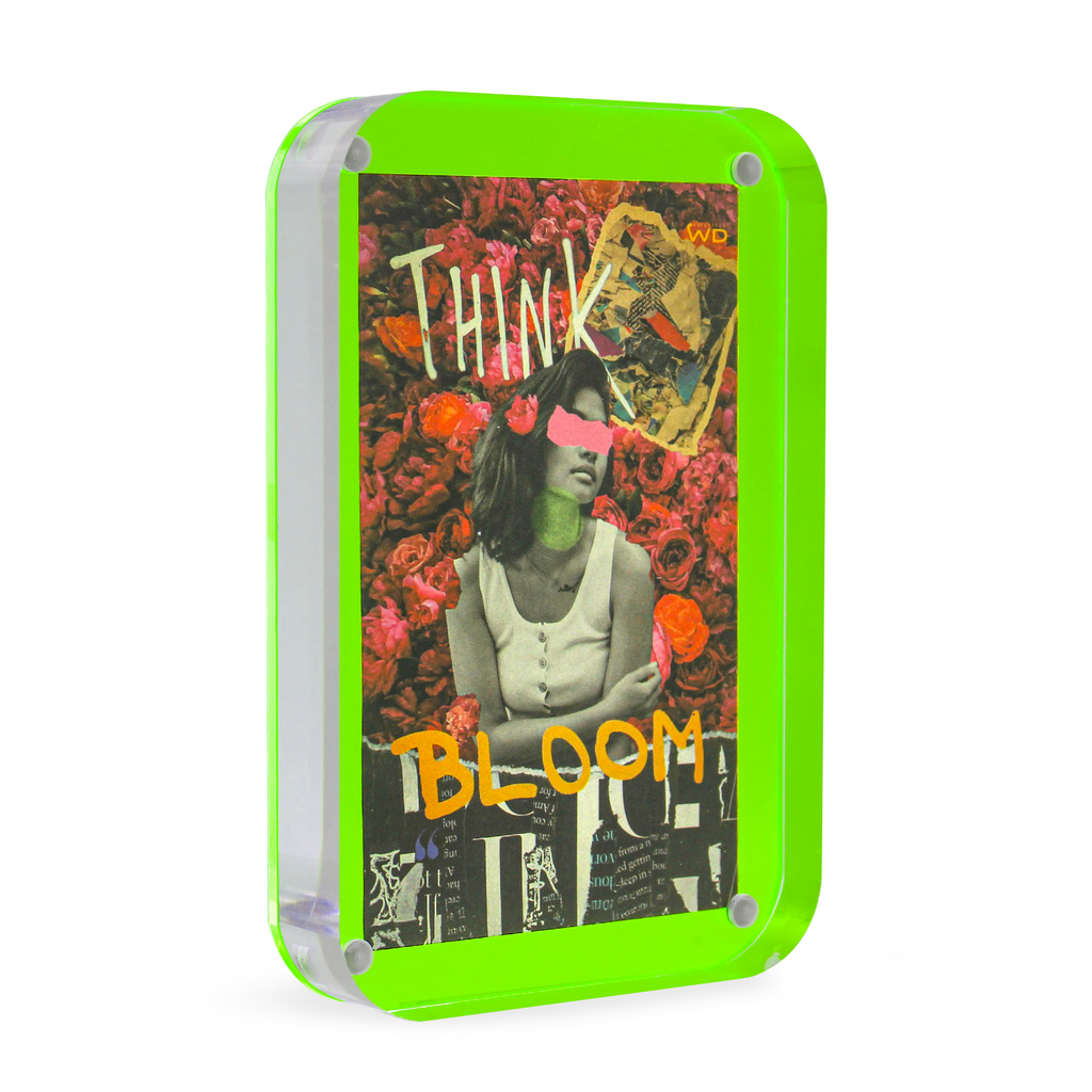 Cadre en acrylique avec fermeture magnétique Vert- WD   
