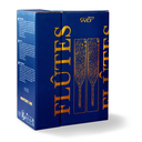 Lot de 2 flûtes à double paroi transparente - WD     