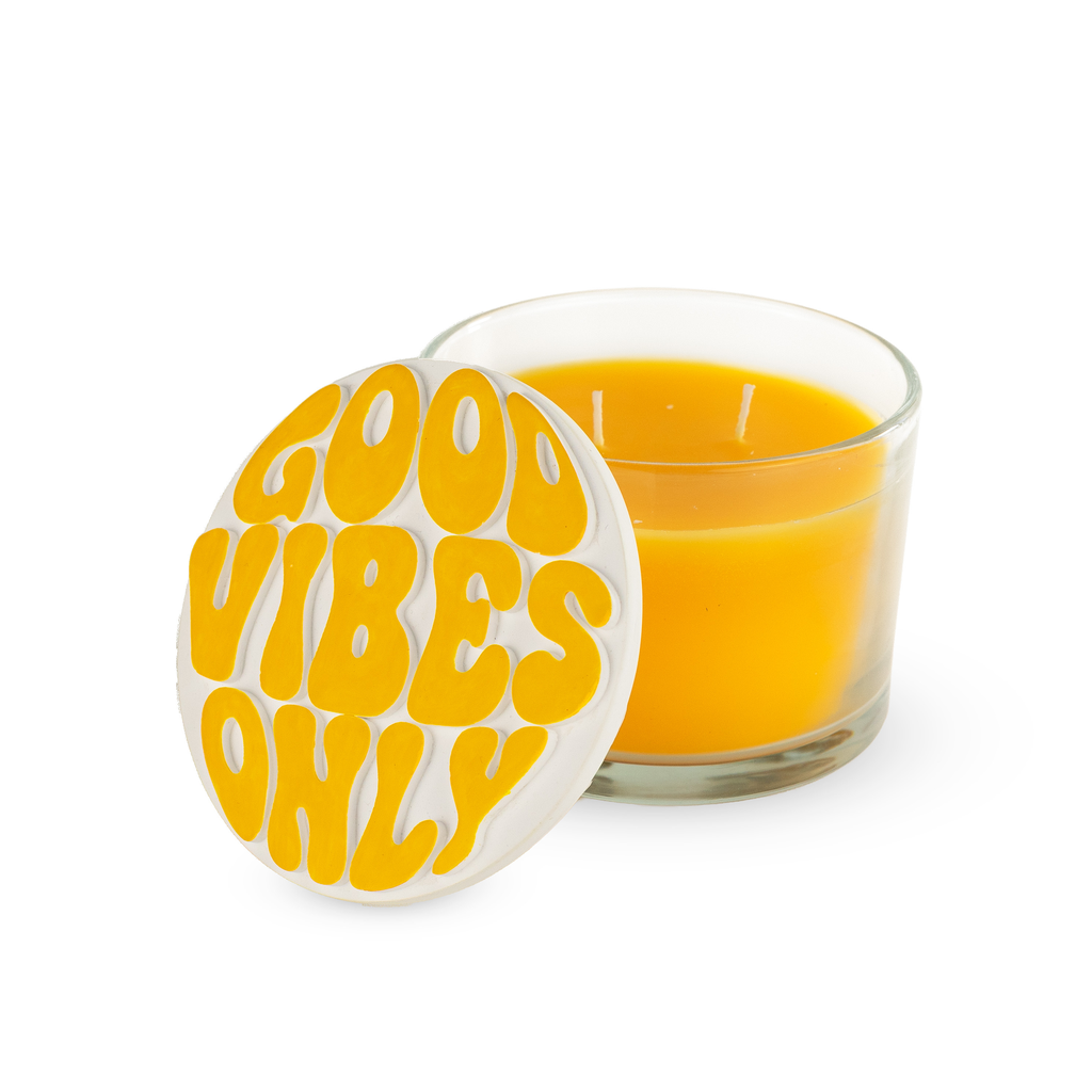 Bougie parfumée avec bouchon en plâtre - WD  