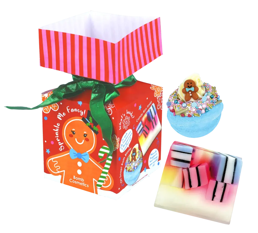 Coffret BOMB COSMETICS savon + bombe - Pain d'épice