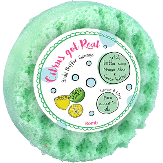 Éponge à savon pour tampon corporel - BOMB COSMETICS   (Citrus Got Real)