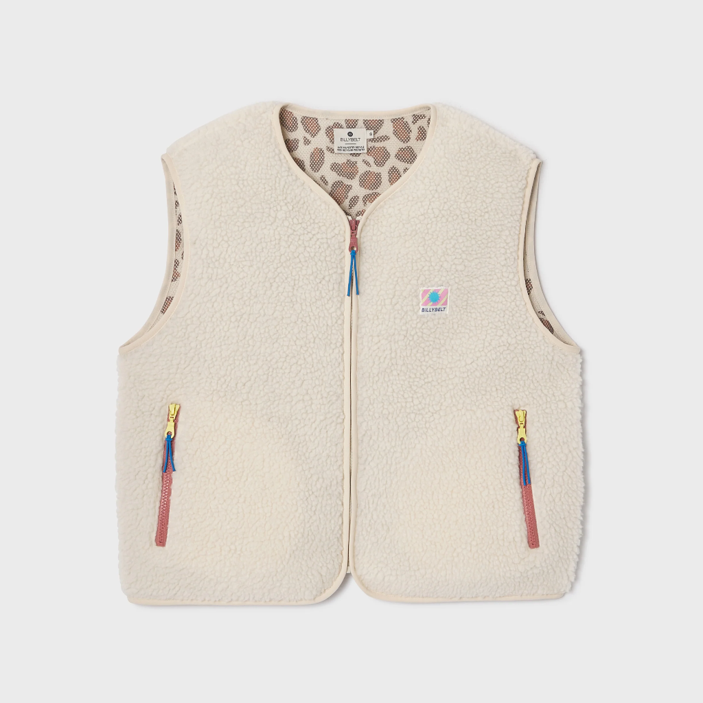 Veste Sherpa femme sans manche - Billybelt - Blanche