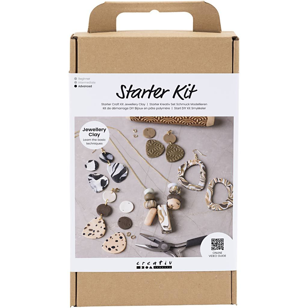  Kit de démarrage DIY Bijoux en Pâte Polymère - Creativ  
