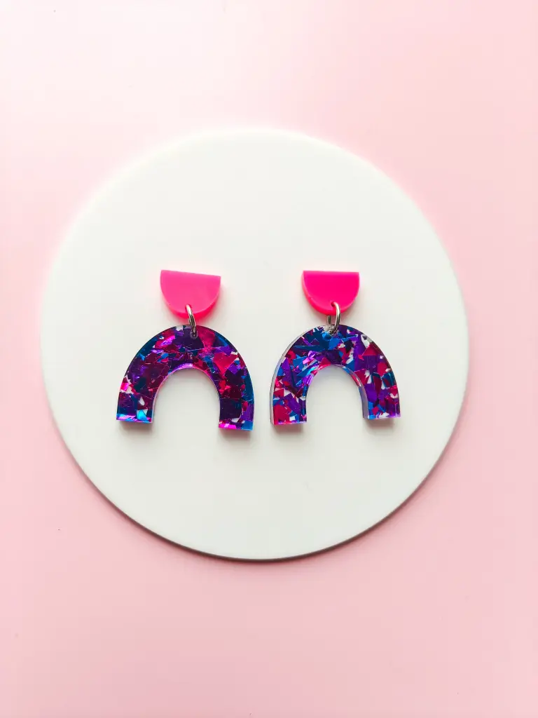 Boucles d'oreilles Alba galaxie - BABELUTTE   