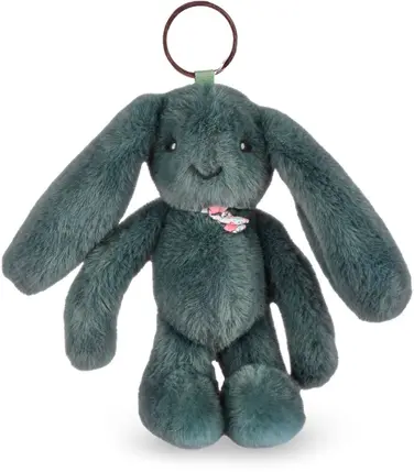 Lapin fleurette - Porte clés - Bijou de sac -  Doudou  