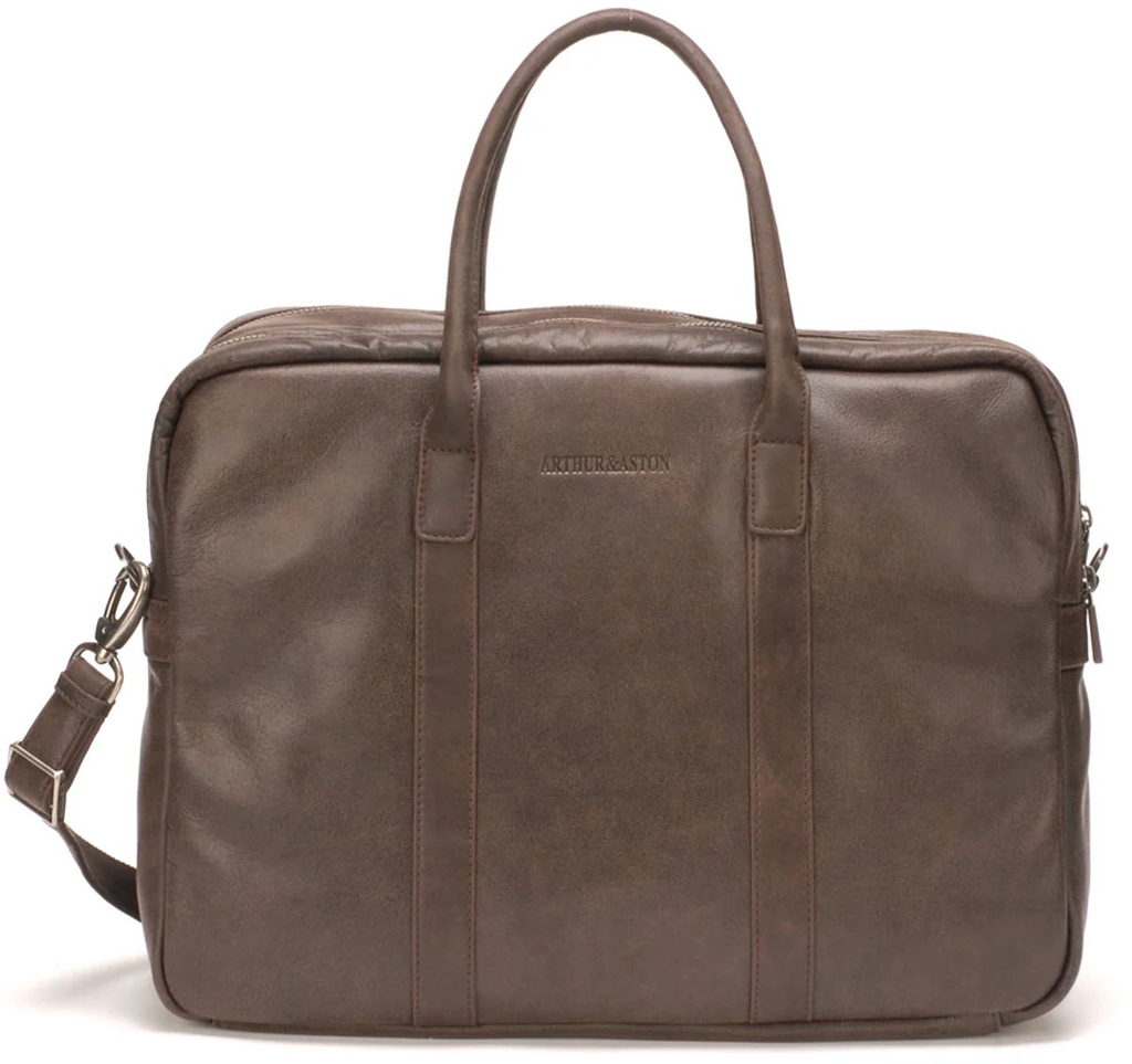 1438-23 - Porte documents cuir 2 Soufflets - ARTHUR & ASTON  