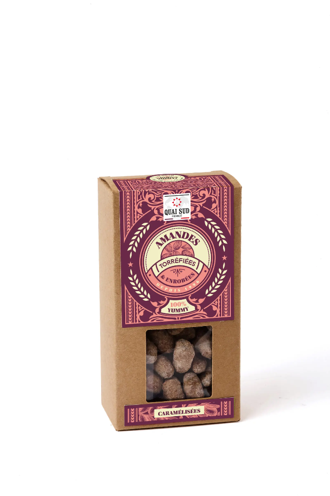  Amandes Torréfiées & Caramélisées - 200G - Quai Sud