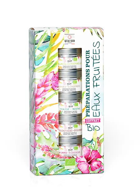 Coffret L’Essentiel Préparation Bio Pour Eaux Fruitées - Quai Sud 