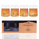 Coffret de 4 verres shooters TOPOGRAPHIC - Alaskan Maker