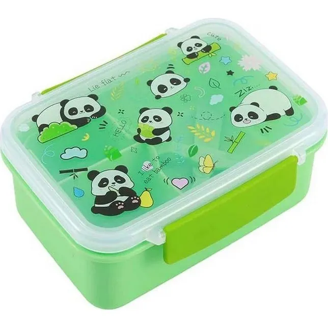 Boîte à lunch avec compartiments et couverts - PANDA