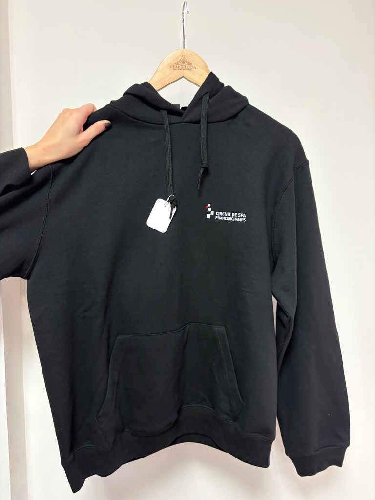 Pull à capuche noir Francorchamps 