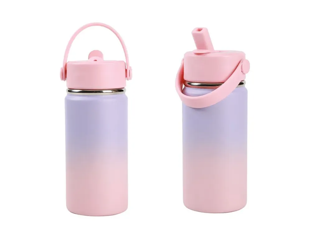 Gourde thermique avec poignée - Mauve et rose - I-TOTAL