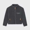 Veste Sherpa femme zippée - Gris anthracite - Billybelt