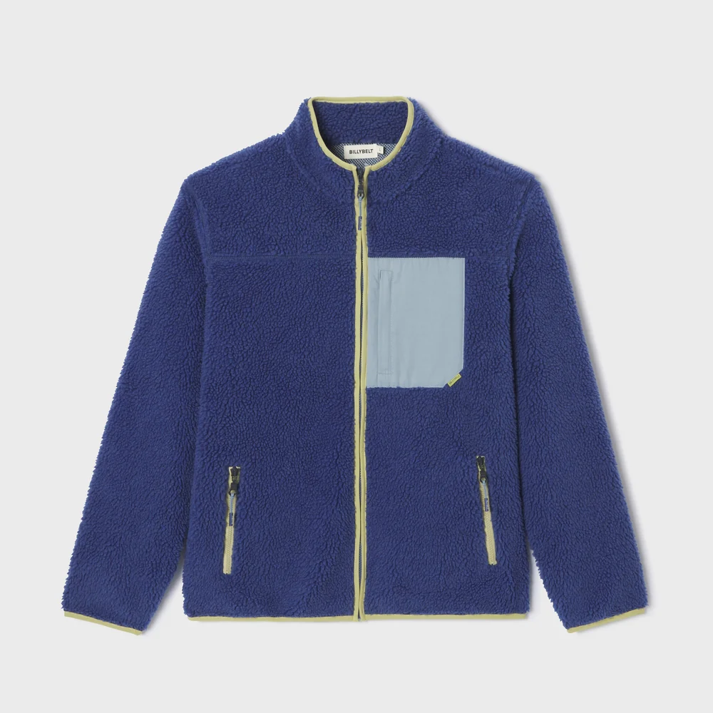 Veste sherpa unisexe zippée - Bleu - Billybelt (XXL)