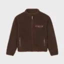 Veste Sherpa femme zippée - Marron - Billybelt