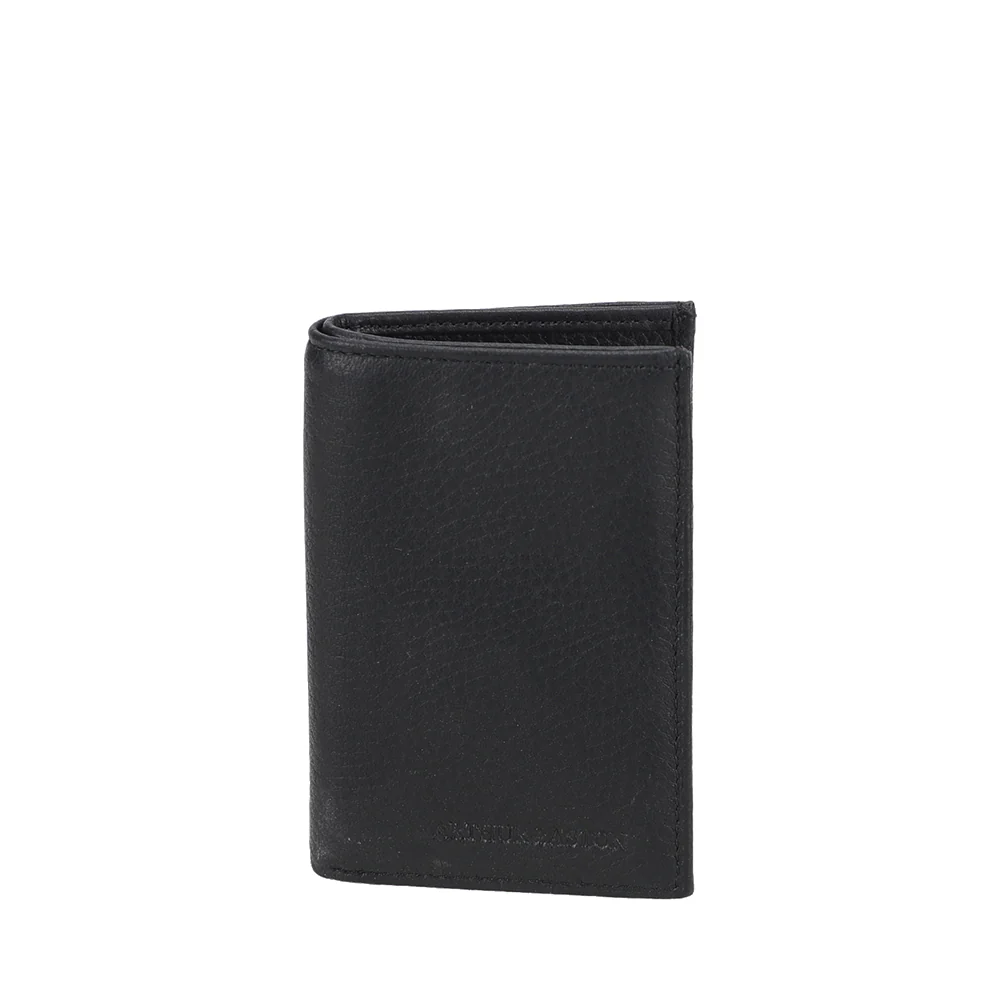 2509-119 Porte-Cartes Thomas cuir - Noir - ARTHUR & ASTON
