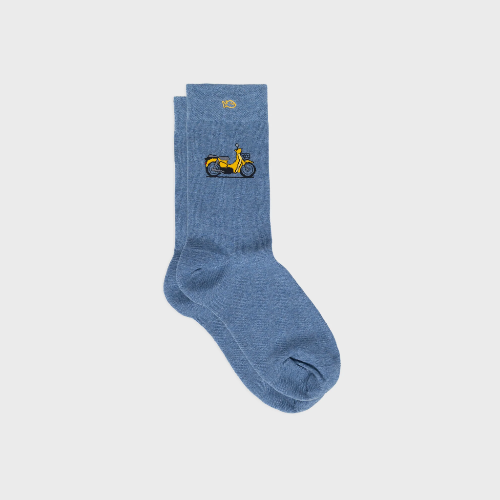 Chaussettes en coton à motif Homme - Taille 41/46 - Billybelt (Scooter)