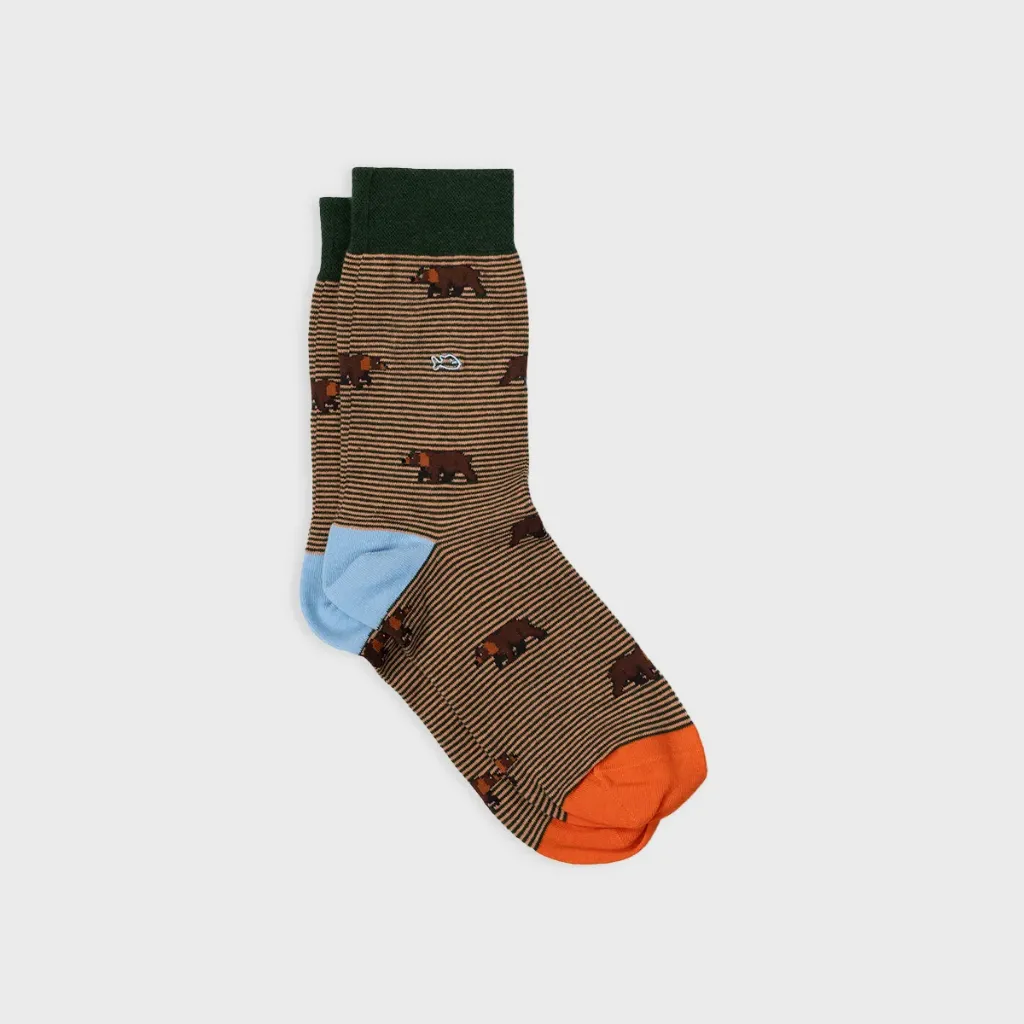 Chaussettes en coton à motif animaux - homme - Taille 41/46 - Billybelt