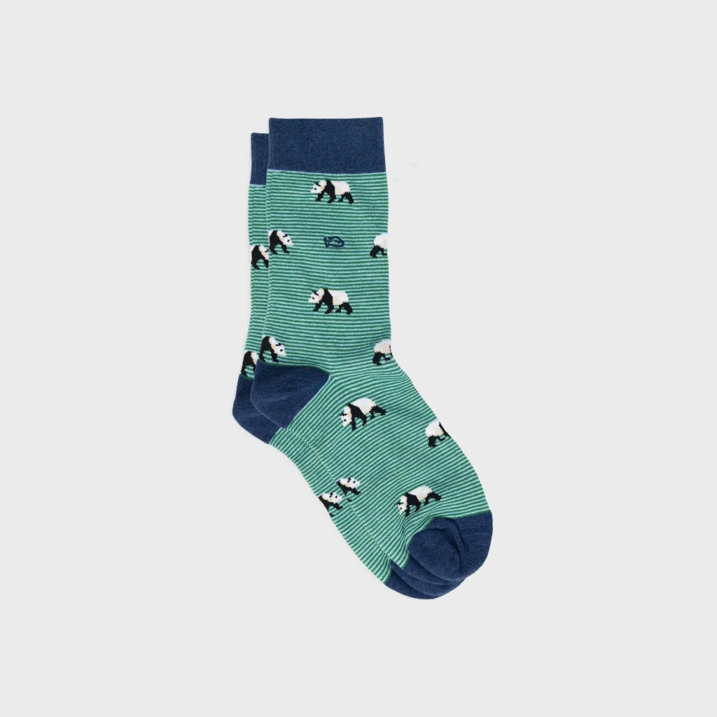 Chaussettes en coton à motif animaux - homme - Taille 41/46 - Billybelt (Panda blanc)