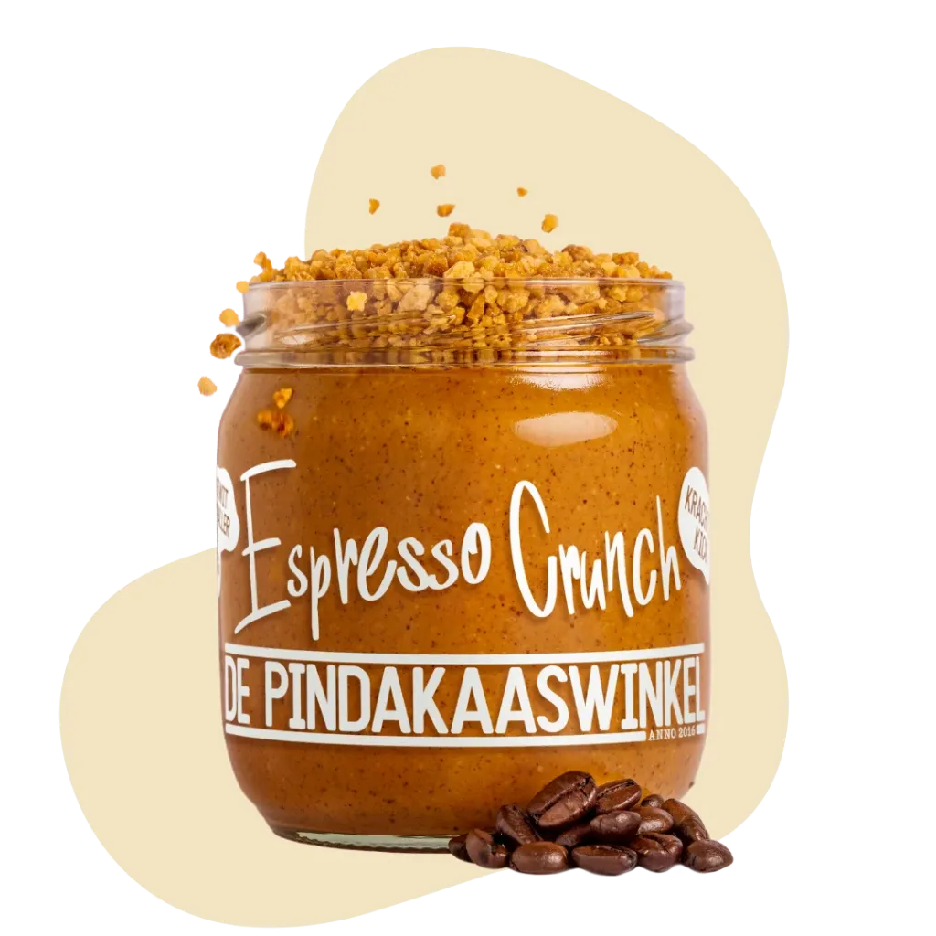 Beurre de Cacahuète Croquant à l'espresso - De Pindakaaswinkel