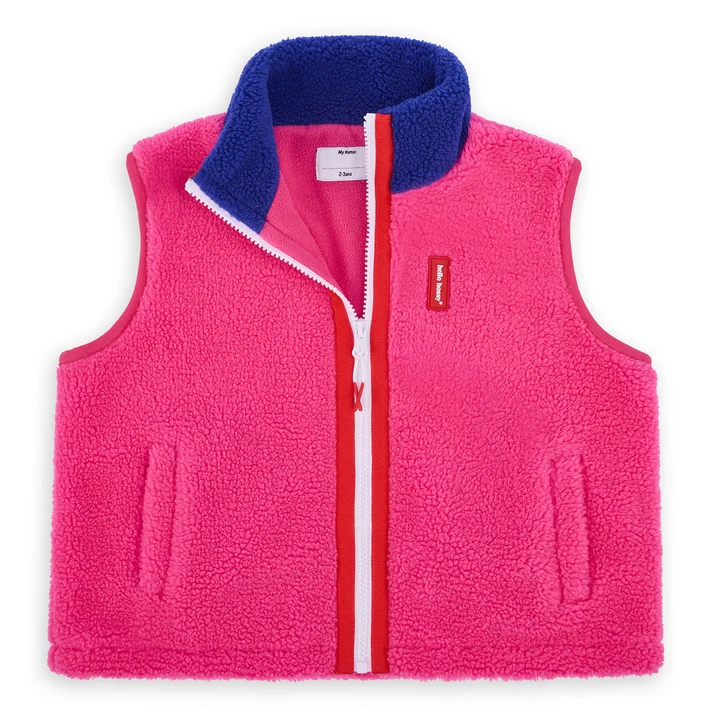 Veste polaire sans manches Fuchsia - Hello Hossy