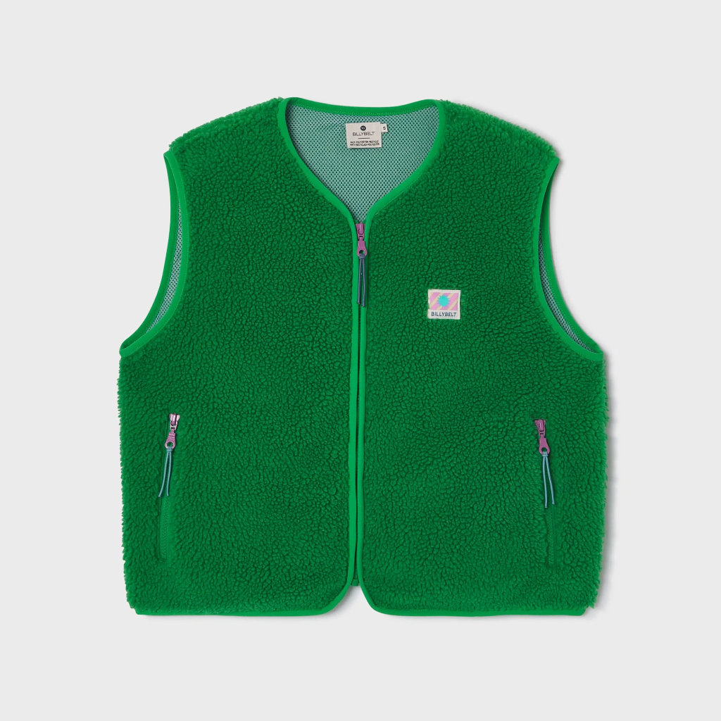 Veste Sherpa femme sans manche - Vert - Billybelt