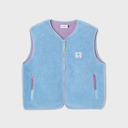 Veste Sherpa femme sans manche - Bleu - Billybelt