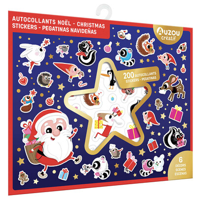 200 autocollants Noël