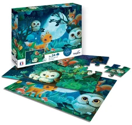 [3373910077064] PUZZLE 2 X 24 AU CLAIR DE LUNE