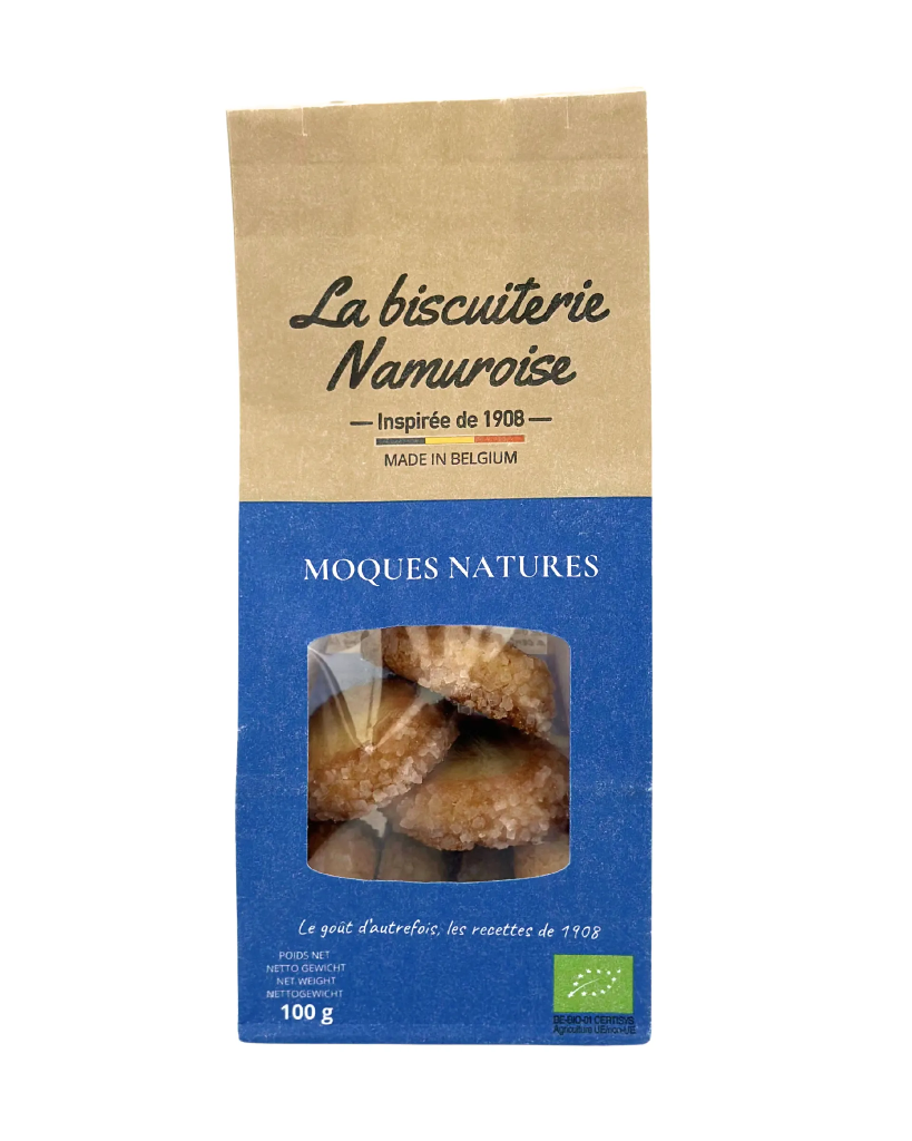 Biscuits moques natures Bio - 100g - La biscuiterie Namuroise