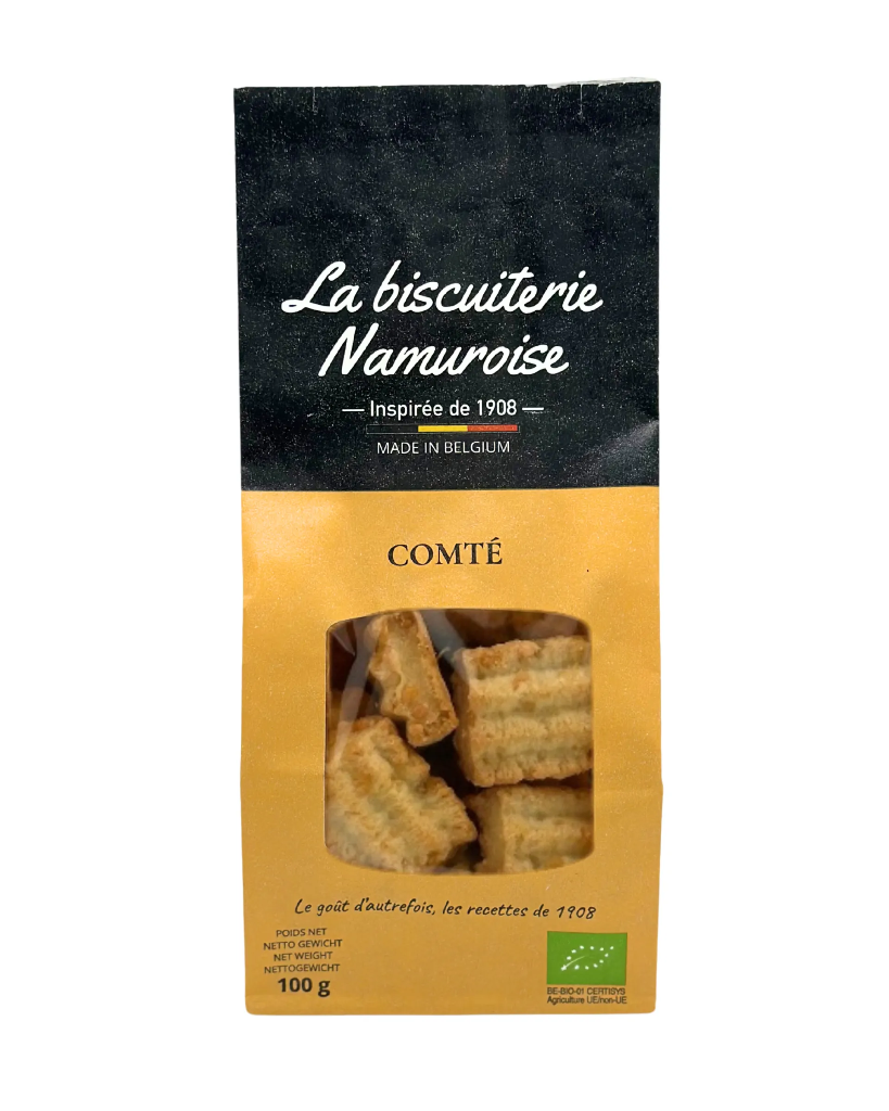 Biscuits salé Comté Bio - 100g - La biscuiterie Namuroise