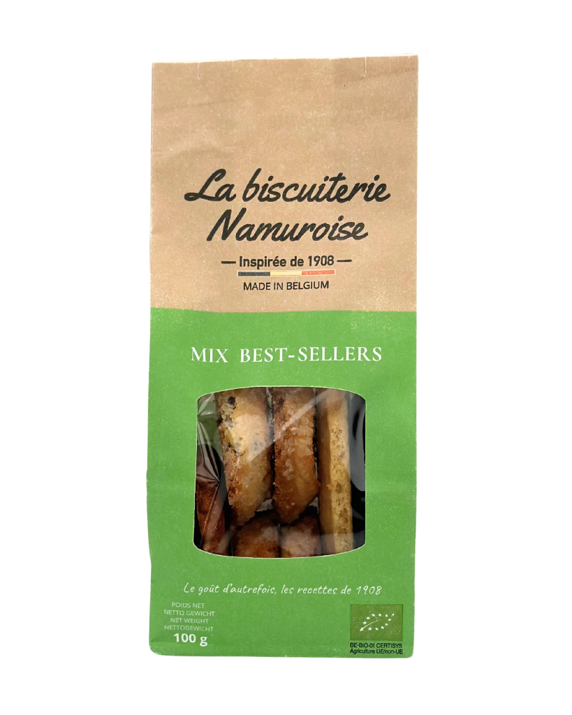 Biscuits Mix best-sellers Bio - 100g - La biscuiterie Namuroise