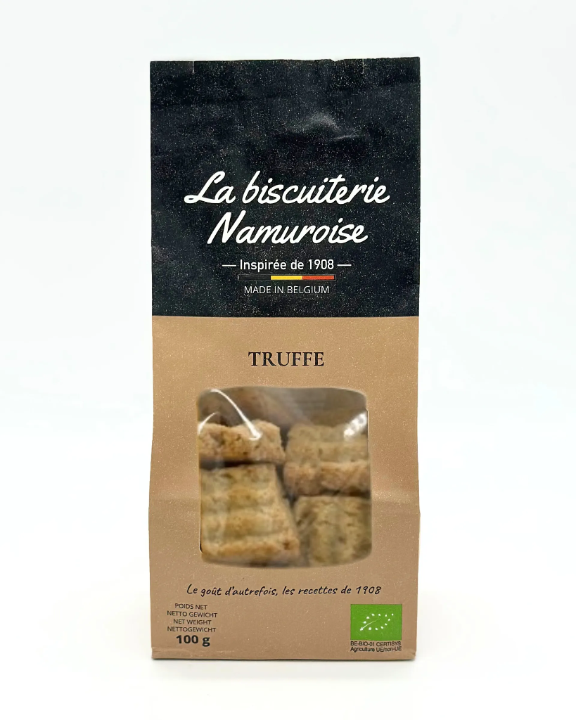 Biscuits salé Truffe Bio - 100g - La biscuiterie Namuroise