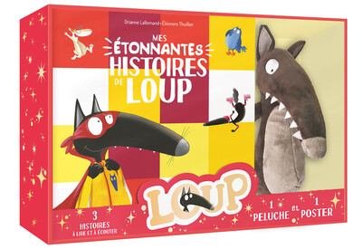 [9791039561211] Coffret peluche - Mes étonnantes histoires loup