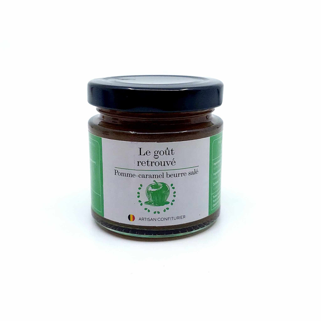 Confiture Pomme-Caramel-Beurre salé - 145g - Les goûts retrouvés