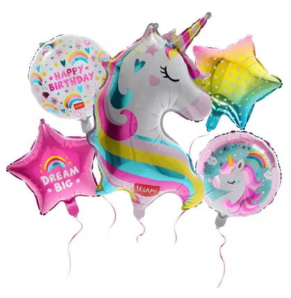 [8052694001490] BALLONS ANNIVERSAIRE - LICORNE