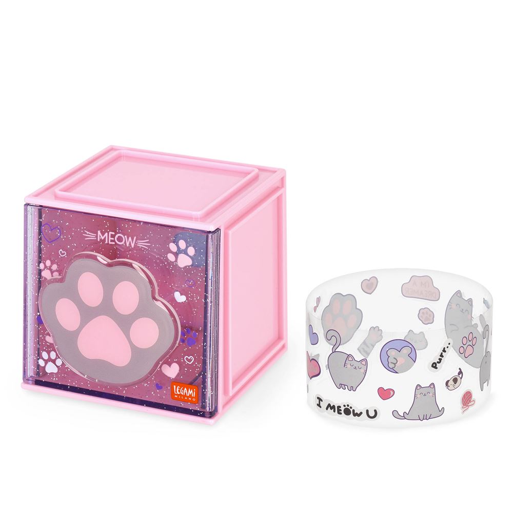 [8052694030315] BOITE EMPILABLE DE BUREAU CHAT