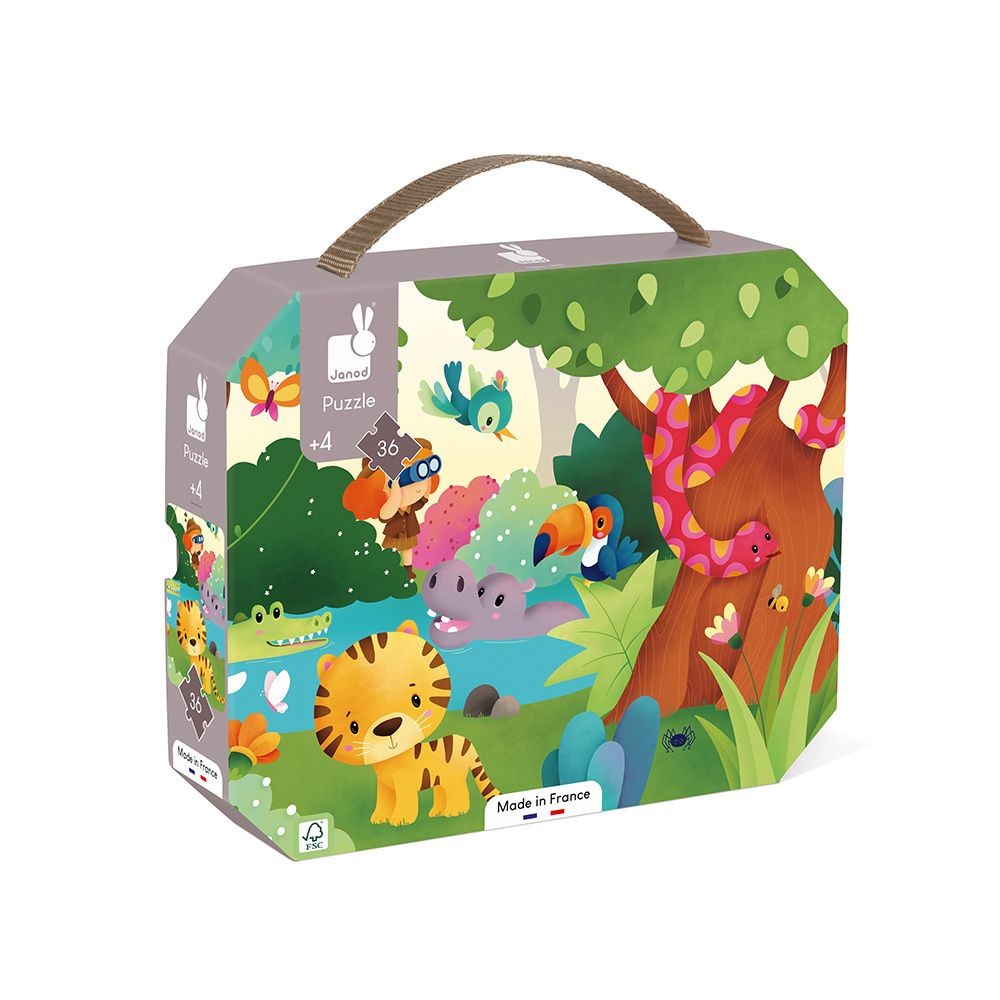 [3700217325435] PUZZLE LES ANIMAUX SAUVAGES 36PCS