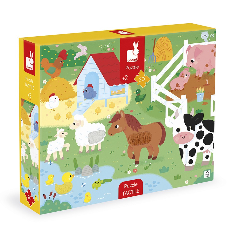 [3700217324919] PUZZLE TACTILE LA FERME