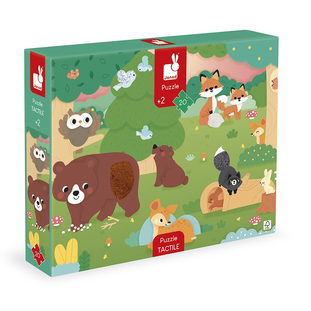 [3700217324926] PUZZLE TACTILE LA FORÊT