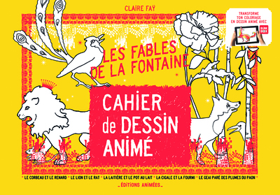 Les Fables de La Fontaine Cahier de Dessin Animé