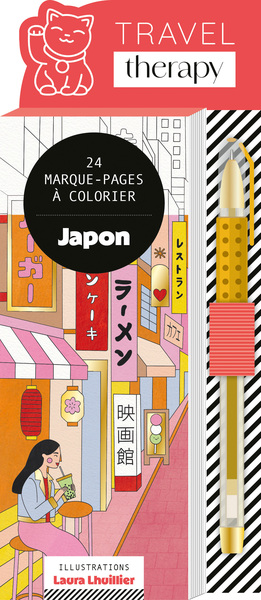 Marque-pages Japon (+ stylo gel doré)