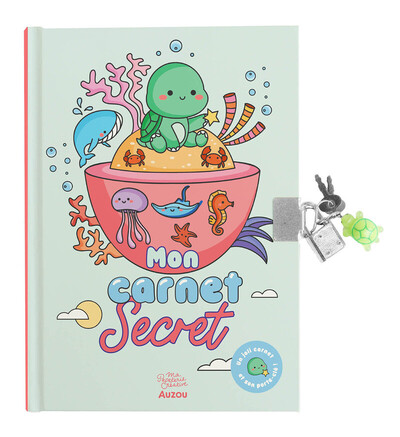 Mon carnet secret - porte-clé tortue